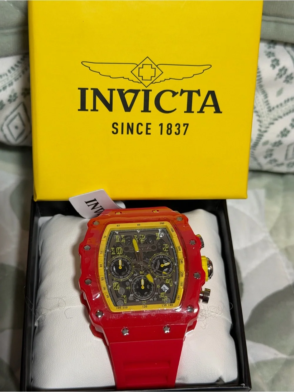 Invicta Racing Red Chronograph Men's Watch